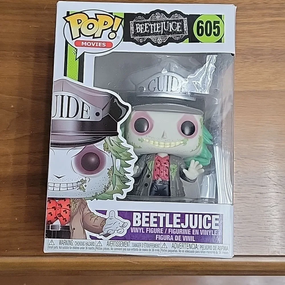 Beetlejuice Funko POP Vinyl Figure - Beetlejuice w/ Hat #605 - NEW IN BOX